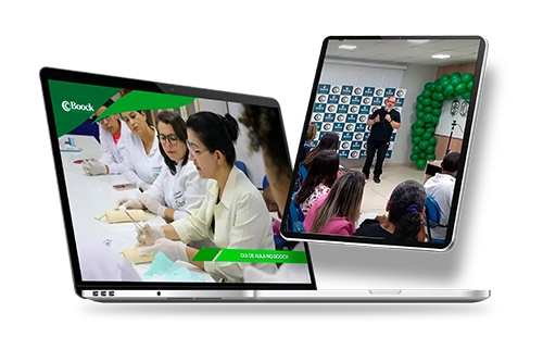 Colégio Boock - CURSO TÉCNICO EM ENFERMAGEM Inicie sua carreira na Enfermagem em uma instituição de referência. No Colégio Politécnico Boock, oferecemos um curso técnico em Enfermagem reconhecido pelo MEC, com estágio garantido e material educacional gratuito. Prepare-se para uma carreira de sucesso na área de saúde.